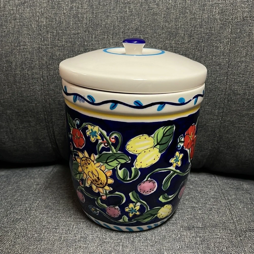 Starbucks Vintage Floral/Lemon Canister